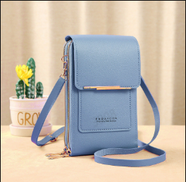 🌧️Water-Resistant & Handcrafted, 3 Ways to Wear👜 Touchscreen Crossbody Bag – Water-Resistant PU Leather & Adjustable Strap, 3-Way Wear ✨