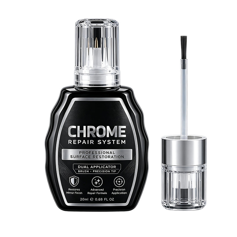 ✨ Chrome Repair Pen – Dual-Applicator Mirror-Shine Metal Touch-Up Tool 🚗🔧