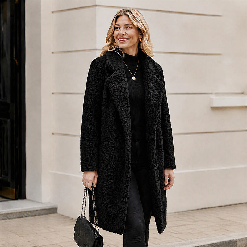 ❄️Thick Warmth, Cozy Coverage🧥 Women's Mid-Long Lambswool Coat – Thick Insulation & Comfortable Wear ✨