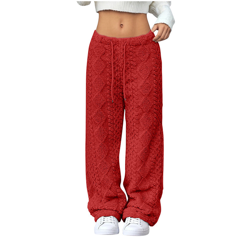 ❄️Fleece-Lined Warmth, Straight & Comfortable👖 Women's Fleece-Lined Straight Pants – Warm Lining, Soft & Skin-Friendly ✨