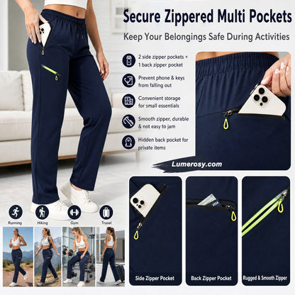☁️All-Day Comfort, One Pair Endless Outfits👖 Women's Cargo Trousers – Elastic Drawstring Waist & Relaxed Straight Leg | Perfect for Office, Weekend Errands & Outdoors, Easy to Style ✨