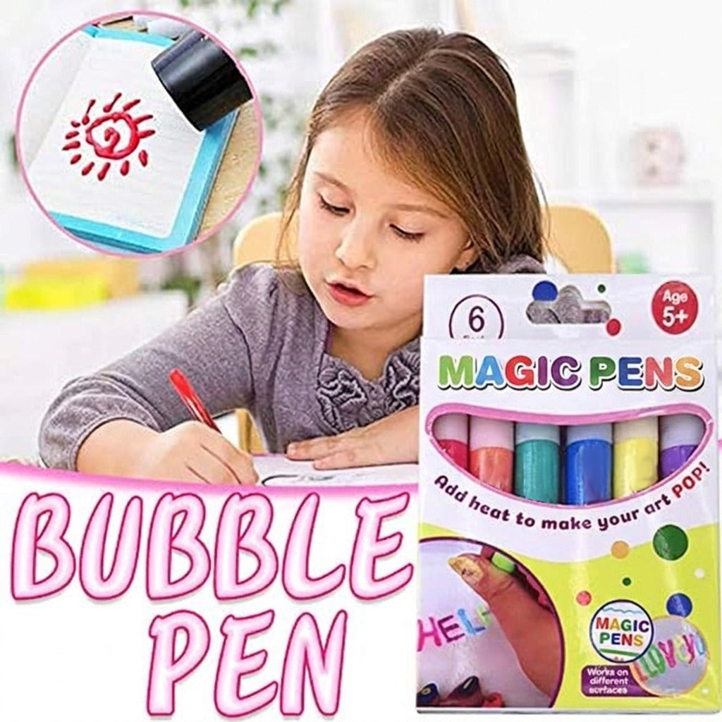 🎁🔮Magic Pen – Draw 3D with one stroke!🎄DIY Bubble Magic Drawing Pens