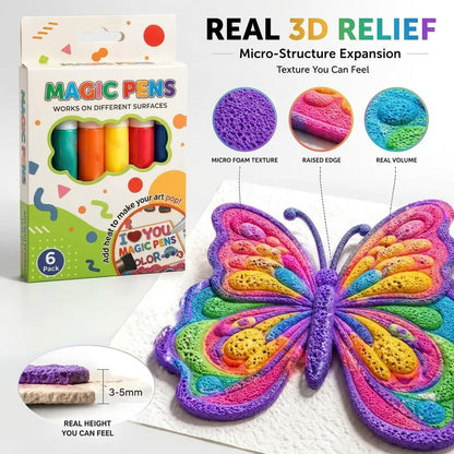 🎁🔮Magic Pen – Draw 3D with one stroke!🎄DIY Bubble Magic Drawing Pens