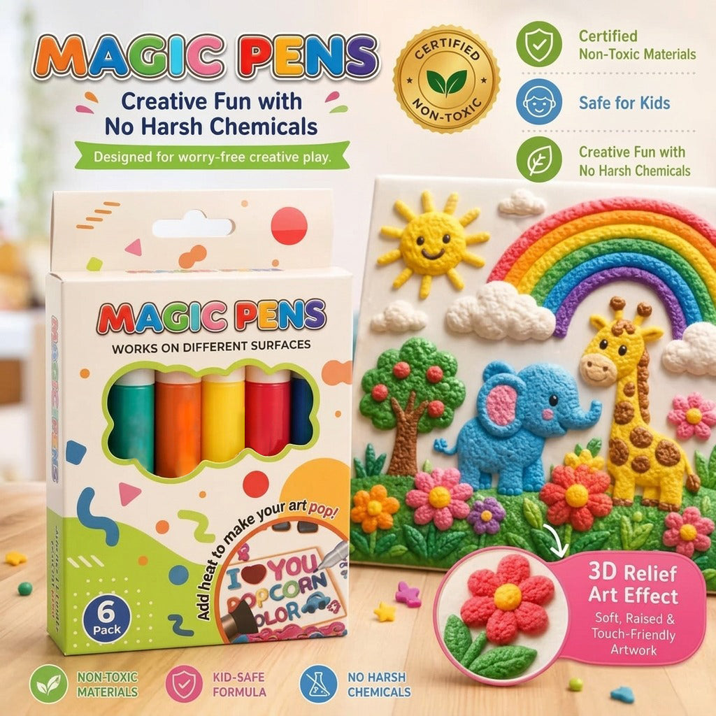 🎁🔮Magic Pen – Draw 3D with one stroke!🎄DIY Bubble Magic Drawing Pens