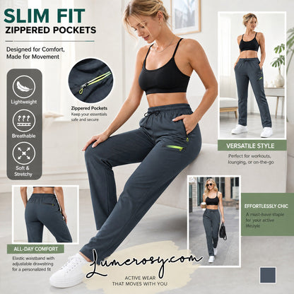☁️All-Day Comfort, One Pair Endless Outfits👖 Women's Cargo Trousers – Elastic Drawstring Waist & Relaxed Straight Leg | Perfect for Office, Weekend Errands & Outdoors, Easy to Style ✨