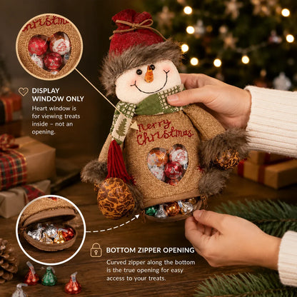🎉Last Day Promotion 50% OFF🎅Christmas Gift Bags Zipper Design