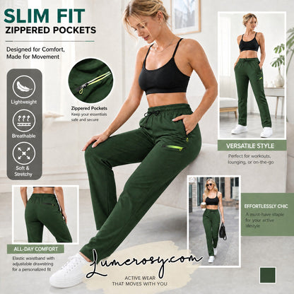☁️All-Day Comfort, One Pair Endless Outfits👖 Women's Cargo Trousers – Elastic Drawstring Waist & Relaxed Straight Leg | Perfect for Office, Weekend Errands & Outdoors, Easy to Style ✨