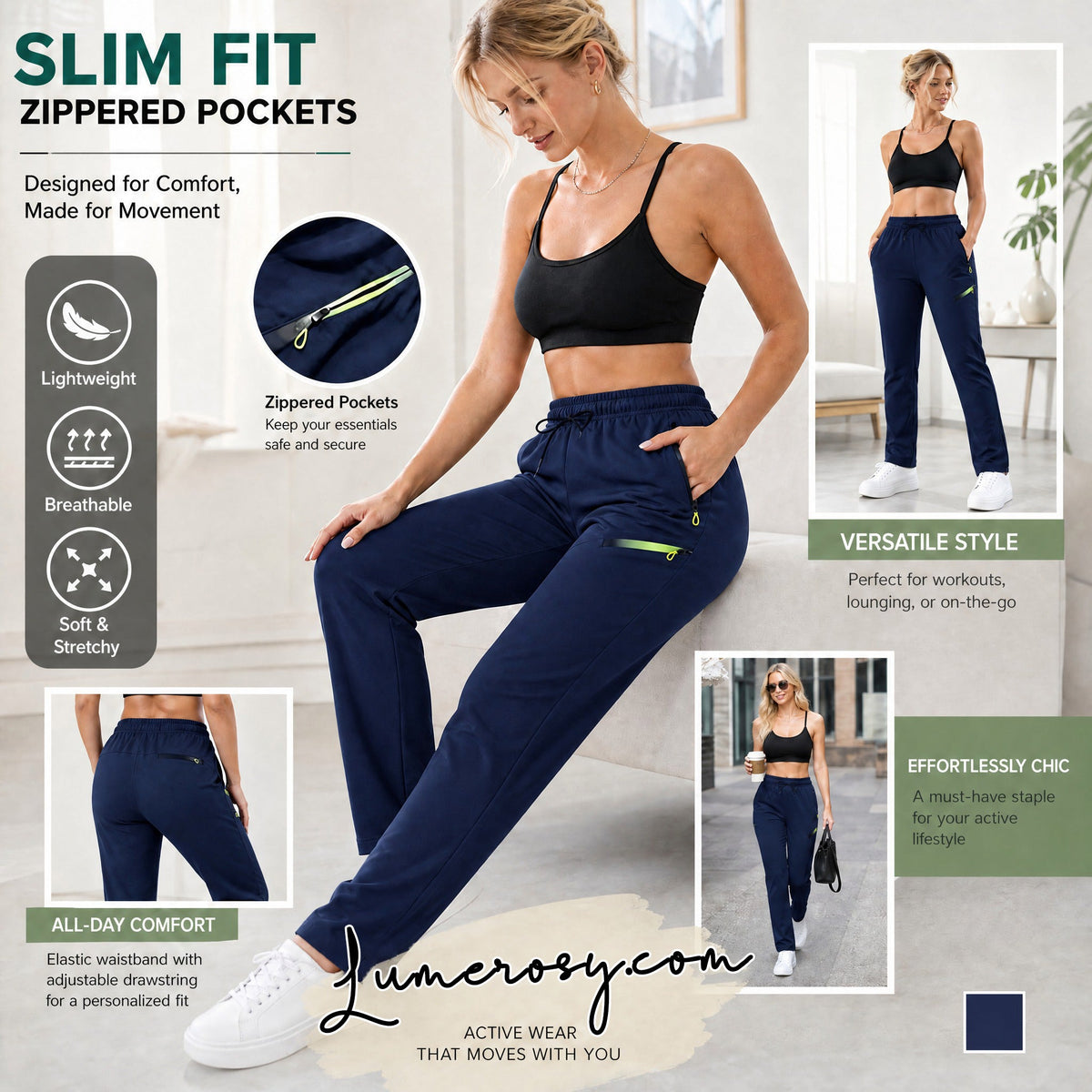 ☁️All-Day Comfort, One Pair Endless Outfits👖 Women's Cargo Trousers – Elastic Drawstring Waist & Relaxed Straight Leg | Perfect for Office, Weekend Errands & Outdoors, Easy to Style ✨