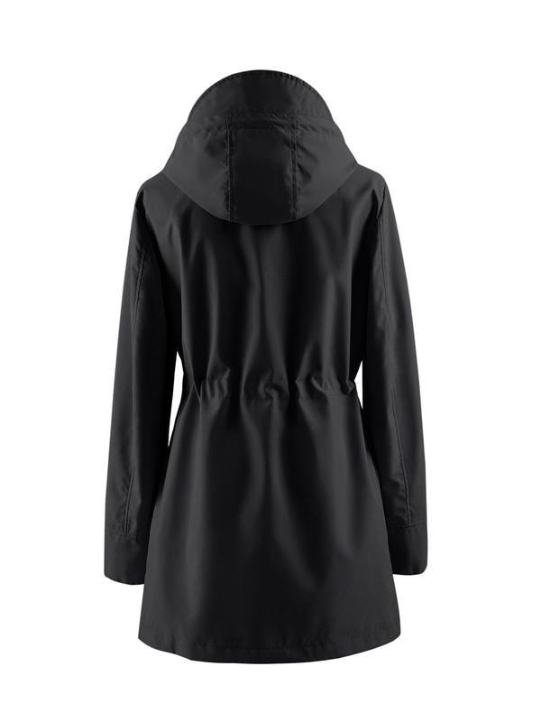 ☔Windproof & Waterproof, Detachable Hood🧥 Women's All-Weather Rain Jacket – Elastic Cuffs & Hidden Pockets | Perfect for Dog Walks, Hiking & Travel, Handles Sudden Showers ✨