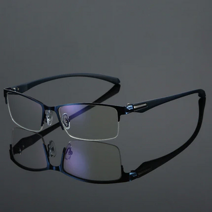 🔄Intelligent Zoom, Near & Far👓 Progressive Multifocal Reading Glasses – Aerospace TR90 & Titanium | Perfect for Reading, Phone & TV, No Need to Remove ✨