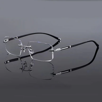 🔄Intelligent Zoom, Near & Far👓 Progressive Multifocal Reading Glasses – Aerospace TR90 & Titanium | Perfect for Reading, Phone & TV, No Need to Remove ✨