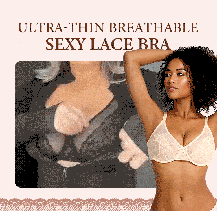 🖤Minimiser Effect, Full Cup Support👙 Mermaid Scales Lace Bra – Wide Side Bands & Adjustable Straps | Perfect for Full-Busted Women, Smooths Side Bulges ✨