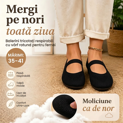 👟 Pantofi Tricot Respirabili, Talpă Plată! 🌬️