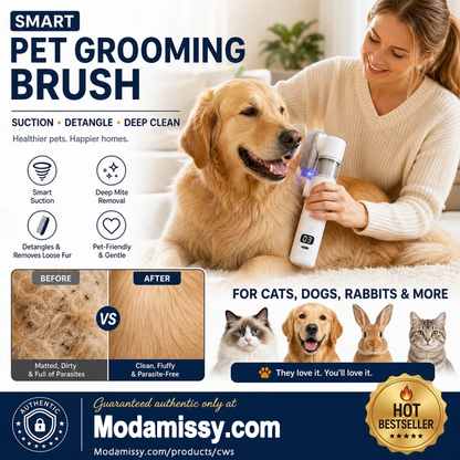 ⌛LIMITED TIME PRICE: ONLY ￡13.99!!!🔥Electric Pet Grooming Comb🐕Keep your furry friends away from mites, fleas and tangled fur！