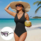 ✨ Costum de Baie Întreg pentru Femei, cu Talie Accentuată! 🩱