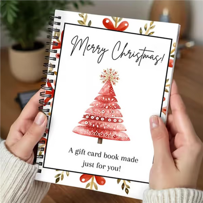🎄🎁Christmas Sale 70% OFF!🎅DIY Spiral-Bound Christmas Gift Card Album with Surprise Pages👍