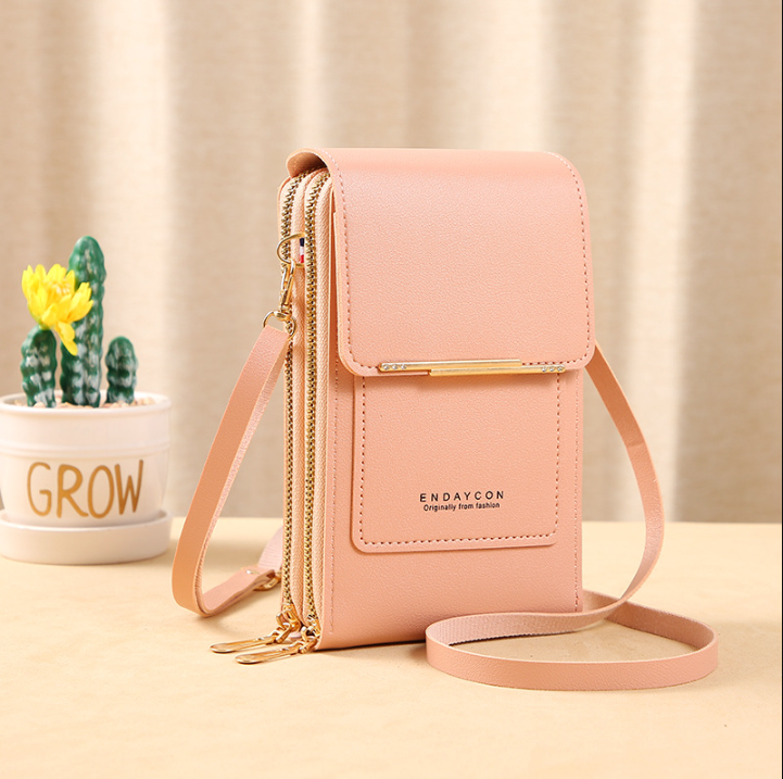 🌧️Water-Resistant & Handcrafted, 3 Ways to Wear👜 Touchscreen Crossbody Bag – Water-Resistant PU Leather & Adjustable Strap, 3-Way Wear ✨