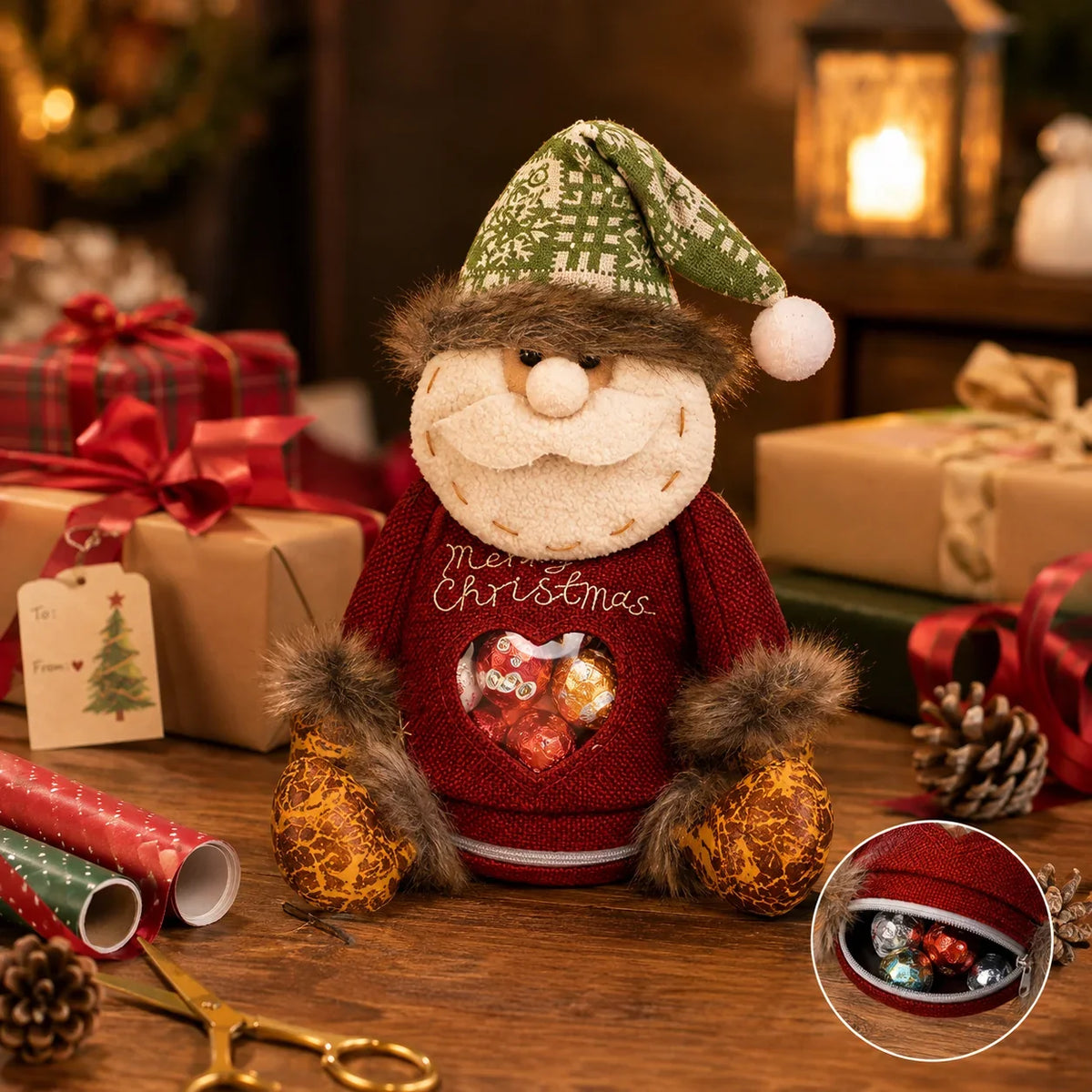 🎉Last Day Promotion 50% OFF🎅Christmas Gift Bags Zipper Design