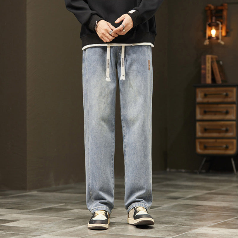 👖Loose Straight, Everyday Versatile🧵 Men's Loose Straight Jeans – Classic Fit | Perfect for Commute, Casual & Weekend Wear, Easy to Style ✨