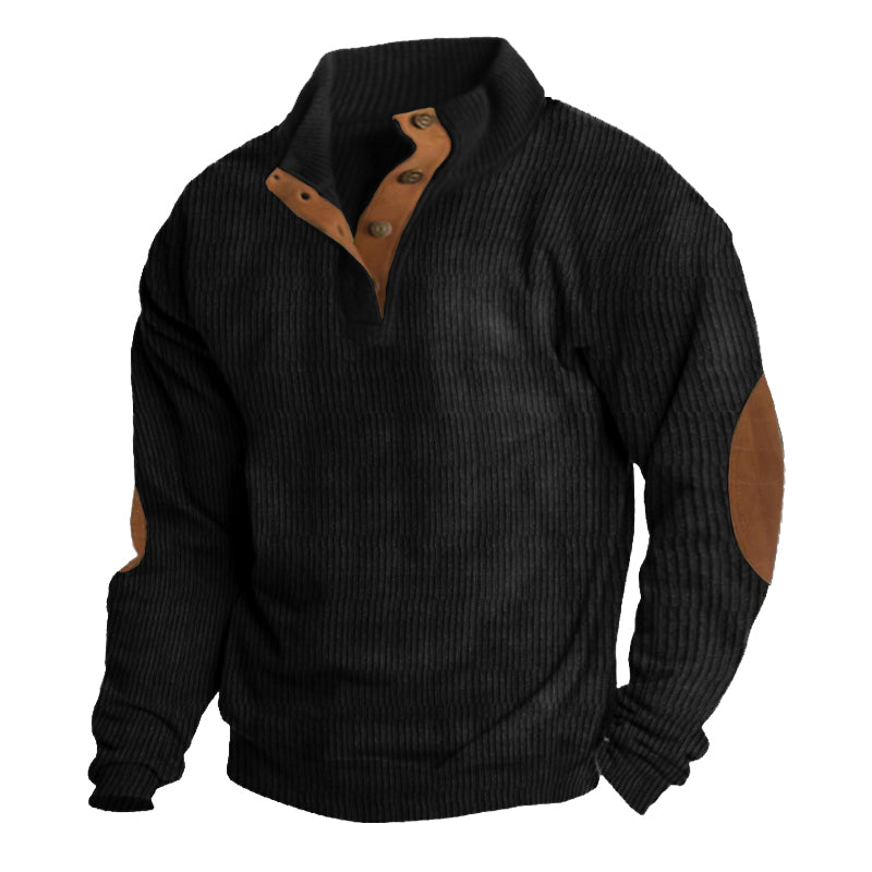 👔Plus-Size Friendly, Smart-Casual👕 Men's Cashmere Blend Long Sleeve Top – M-4XL & Fine Broadcloth