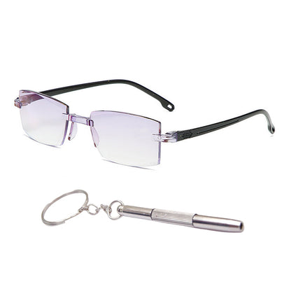 🔄Intelligent Zoom, Near & Far👓 Progressive Multifocal Reading Glasses – Aerospace TR90 & Titanium | Perfect for Reading, Phone & TV, No Need to Remove ✨
