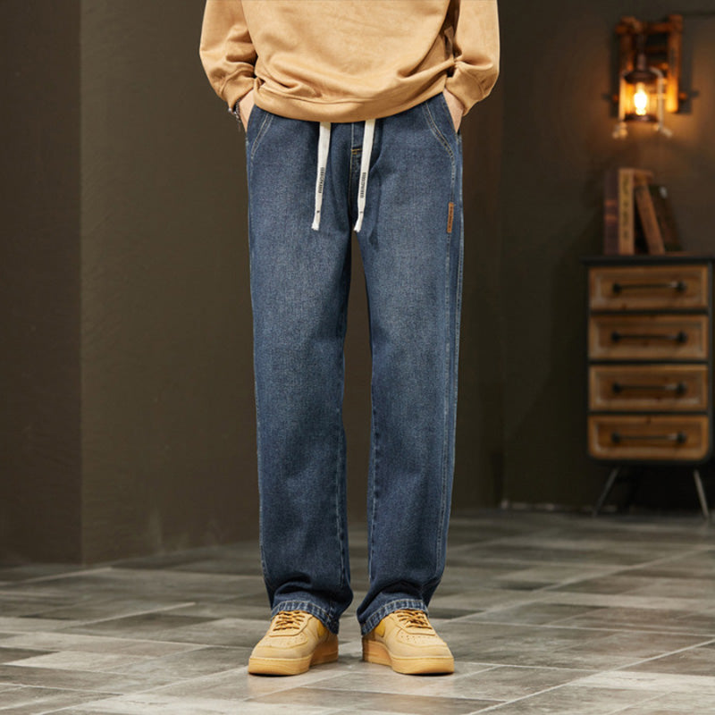 👖Loose Straight, Everyday Versatile🧵 Men's Loose Straight Jeans – Classic Fit | Perfect for Commute, Casual & Weekend Wear, Easy to Style ✨