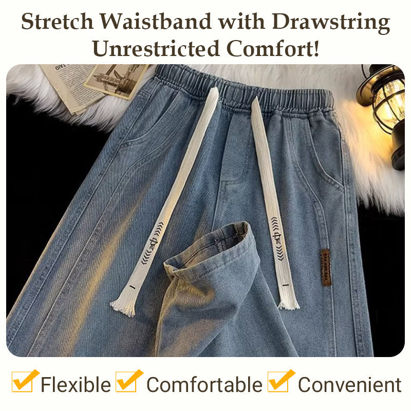 👖Loose Straight, Everyday Versatile🧵 Men's Loose Straight Jeans – Classic Fit | Perfect for Commute, Casual & Weekend Wear, Easy to Style ✨