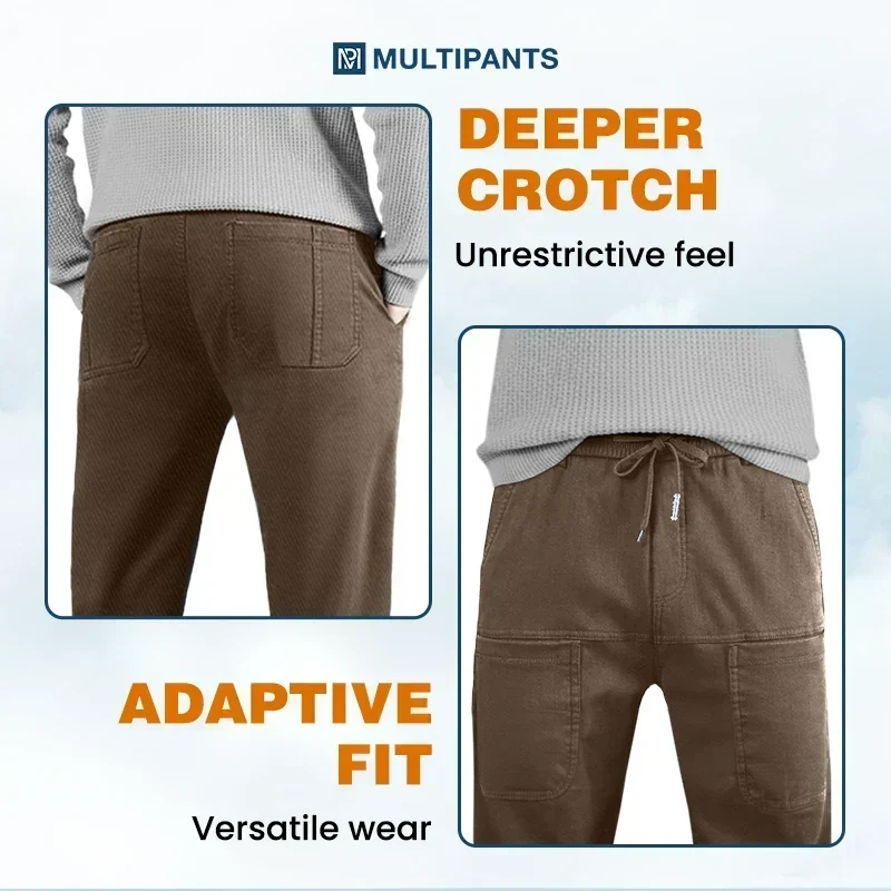 🏃Ultimate Stretch, Freedom to Move👖 MultiPants Stretchy Cargo Pants – Moisture-Wicking & Deep Crotch | Perfect for Active Lifestyle, Commute & Daily, All-Day Comfort ✨