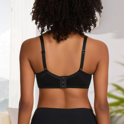 🖤Minimiser Effect, Full Cup Support👙 Mermaid Scales Lace Bra – Wide Side Bands & Adjustable Straps | Perfect for Full-Busted Women, Smooths Side Bulges ✨