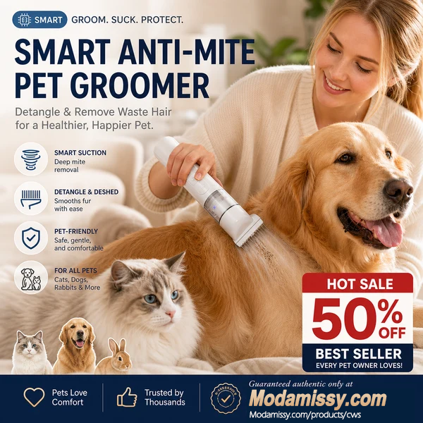 ⌛LIMITED TIME PRICE: ONLY ￡13.99!!!🔥Electric Pet Grooming Comb🐕Keep your furry friends away from mites, fleas and tangled fur！