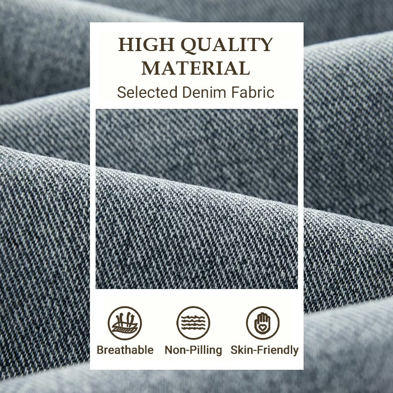 👖Loose Straight, Everyday Versatile🧵 Men's Loose Straight Jeans – Classic Fit | Perfect for Commute, Casual & Weekend Wear, Easy to Style ✨