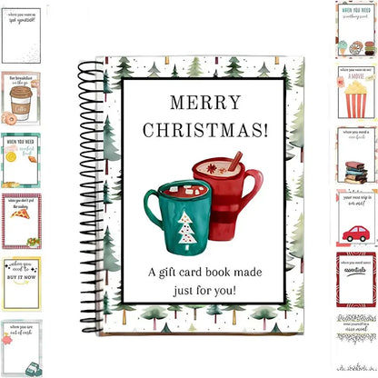 🎄🎁Christmas Sale 70% OFF!🎅DIY Spiral-Bound Christmas Gift Card Album with Surprise Pages👍