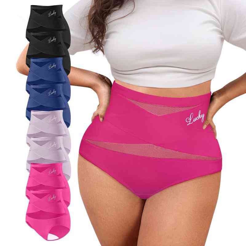 🩺Antibacterial Cotton Gusset, Healthy Care✨ Plus-Size High-Waist Tummy Control Panties – Antibacterial Cotton Gusset & Precise Stitching | Reduces Friction, All-Day Freshness ✨