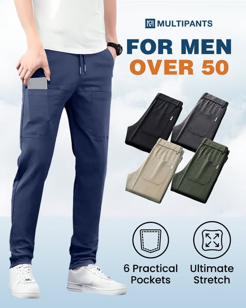 🏃Ultimate Stretch, Freedom to Move👖 MultiPants Stretchy Cargo Pants – Moisture-Wicking & Deep Crotch | Perfect for Active Lifestyle, Commute & Daily, All-Day Comfort ✨