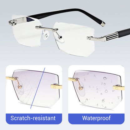 🔄Intelligent Zoom, Near & Far👓 Progressive Multifocal Reading Glasses – Aerospace TR90 & Titanium | Perfect for Reading, Phone & TV, No Need to Remove ✨