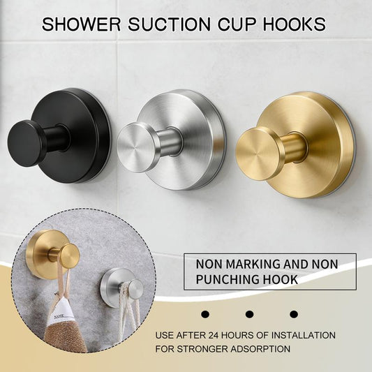 🚿✨ Cârlig cu Ventuză din Oțel Inoxidabil – Fără Găuri, Fără Bătăi de Cap! 🛠️💪