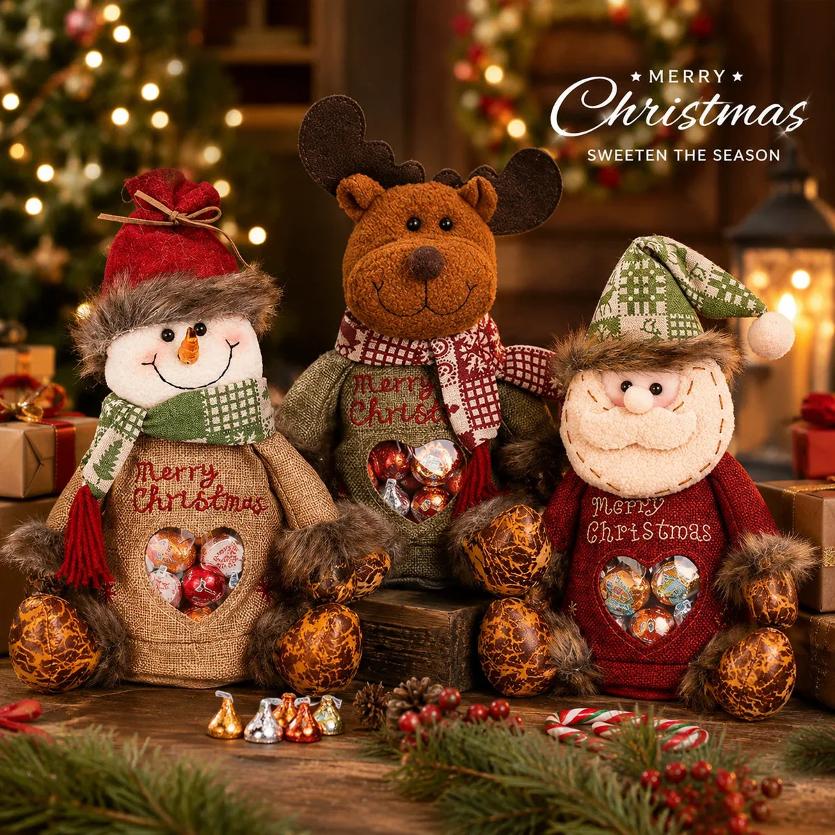 🎉Last Day Promotion 50% OFF🎅Christmas Gift Bags Zipper Design