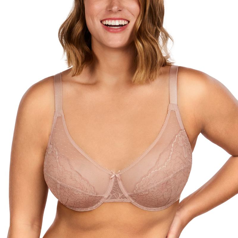 🖤Minimiser Effect, Full Cup Support👙 Mermaid Scales Lace Bra – Wide Side Bands & Adjustable Straps | Perfect for Full-Busted Women, Smooths Side Bulges ✨