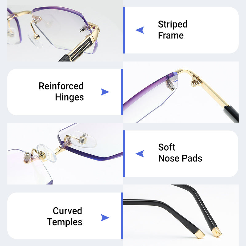 🔄Intelligent Zoom, Near & Far👓 Progressive Multifocal Reading Glasses – Aerospace TR90 & Titanium | Perfect for Reading, Phone & TV, No Need to Remove ✨
