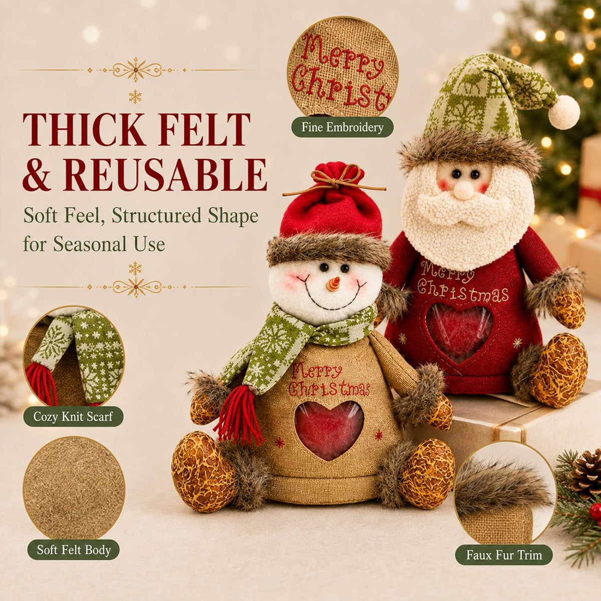 🎉Last Day Promotion 50% OFF🎅Christmas Gift Bags Zipper Design