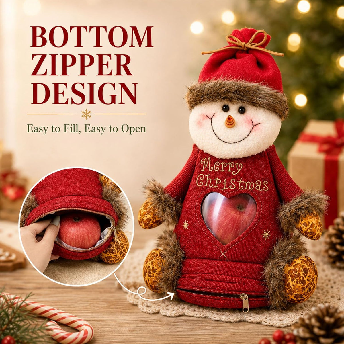 🎉Last Day Promotion 50% OFF🎅Christmas Gift Bags Zipper Design