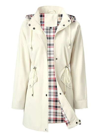🔧Adjustable Details, Comfort & Practicality🧥 Women's Adjustable Windproof Jacket – Cinched Waist, Elastic Cuffs & Hidden Pockets | Perfect for Daily Commute, Travel & Outdoors, Snug & Free ✨