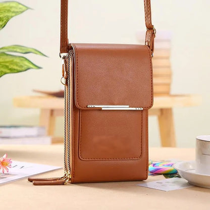 🏆Last Day Promotion：ONLY ￡7.99!!👜📱 Simple and elegant women's touchscreen crossbody phone wallet3