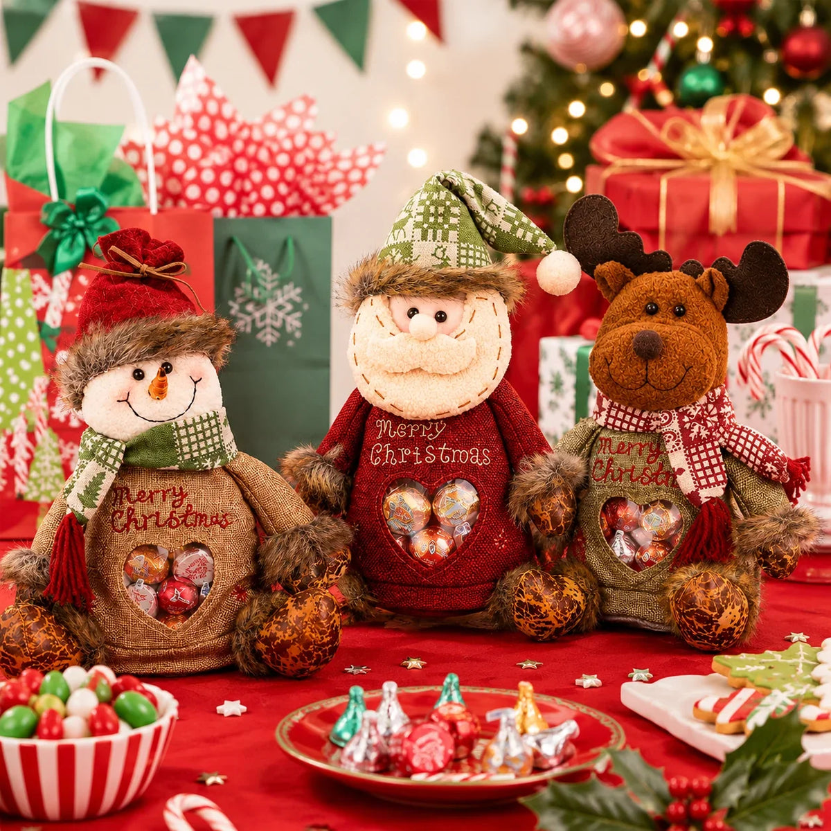 🎉Last Day Promotion 50% OFF🎅Christmas Gift Bags Zipper Design