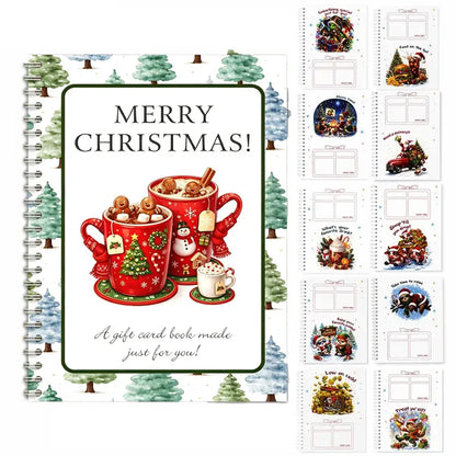 🎄🎁Christmas Sale 70% OFF!🎅DIY Spiral-Bound Christmas Gift Card Album with Surprise Pages👍