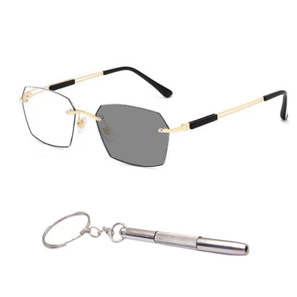 🔄Intelligent Zoom, Near & Far👓 Progressive Multifocal Reading Glasses – Aerospace TR90 & Titanium | Perfect for Reading, Phone & TV, No Need to Remove ✨