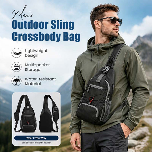 🎒🌦️Water-Resistant & Breathable, All-Weather Protection – Unisex Sling Crossbody Bag ✨