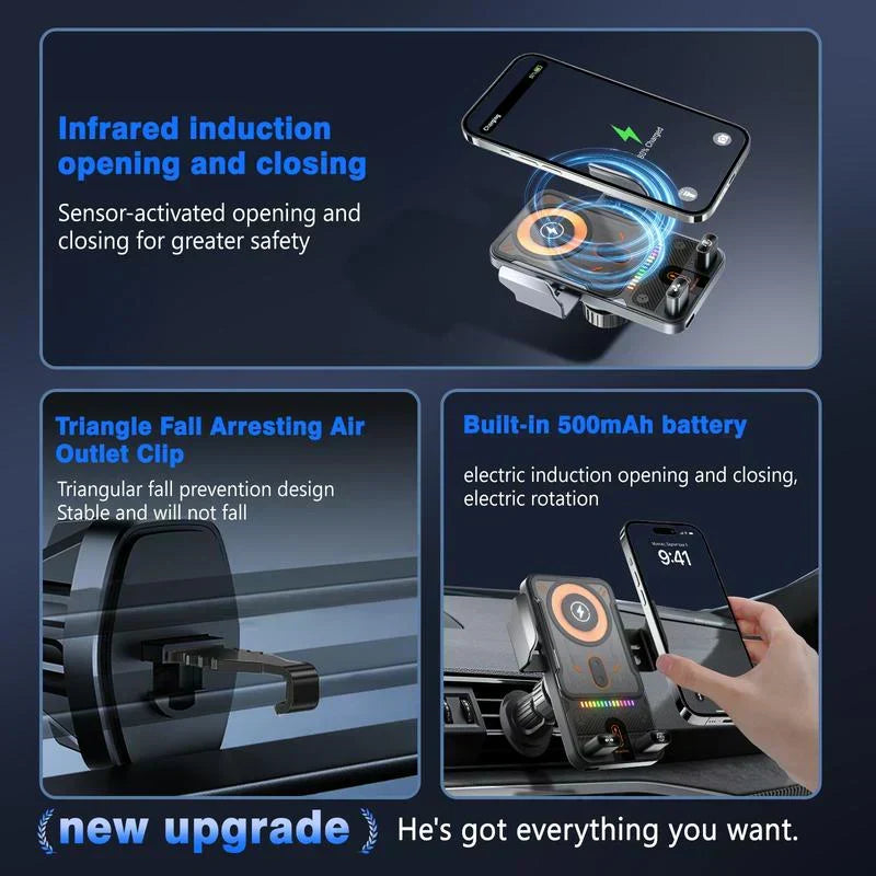 ⏰️Time-Limited 35%OFF！📱New Wireless Fast Charging Car Mount
