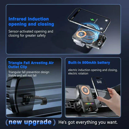 ⏰️Time-Limited 35%OFF！📱New Wireless Fast Charging Car Mount