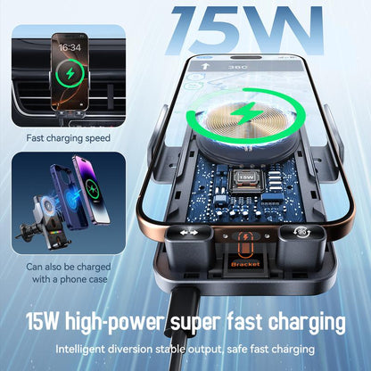 ⏰️Time-Limited 35%OFF！📱New Wireless Fast Charging Car Mount